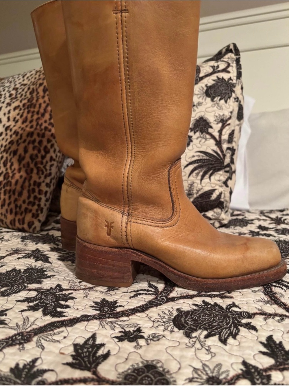 1970s “Black Label” Frye Banana Campus Boots
